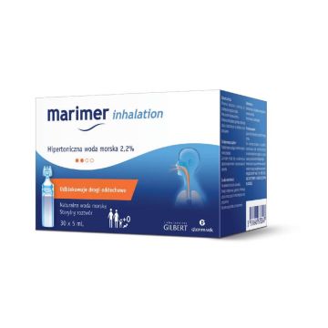 Marimer Хипертоничен разтвор на морска вода 2,2% за инхалации 5 мл x 30 единични дози