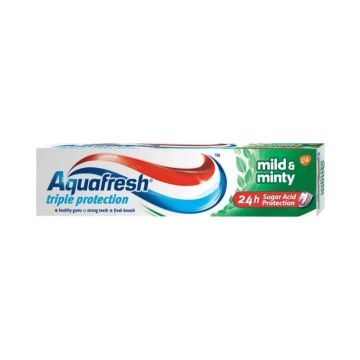 Aquafresh Triple Protection Mild & Minty паста за зъби зелена 75 мл