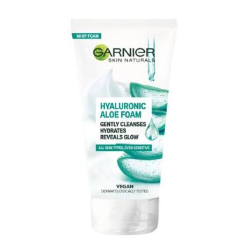 Garnier Skin Naturals Hyaluronic Aloe Почистваща пяна с хиалуронoва киселина и алое вера 150 мл