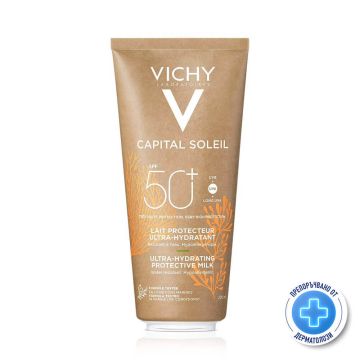 Vichy Capital Soleil Слъцезащитно мляко за лице и тяло SPF50+ 200 мл Еко опаковка
