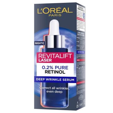 L’Oreal Revitalift Нощен серум за лице против стареене с ретинол 30 мл