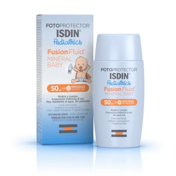 ISDIN Fotoprotector Pediatrics Слънцезащитен минерален флуид за бебета SPF50 50 мл