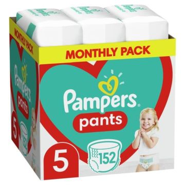 Пелени-гащички Pampers Pants Monthly Pack Размер 5 S 152 бр Procter & Gamble