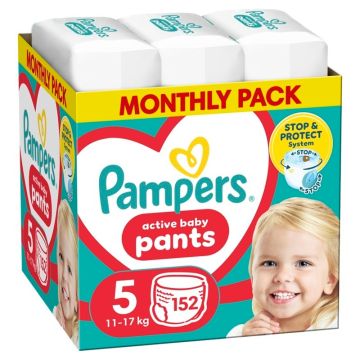 Пелени-гащички Pampers Pants Monthly Pack Размер 5 S 152 бр Procter & Gamble