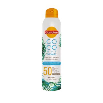 Carroten Coconut Dreams Слънцезащитен сух спрей мист SPF50 200 мл