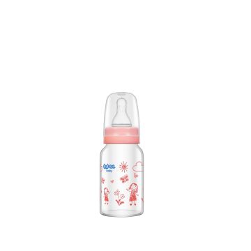 WEE BABY Термоустойчиво шише от олекотено стъкло №1 0-6М 120 мл
