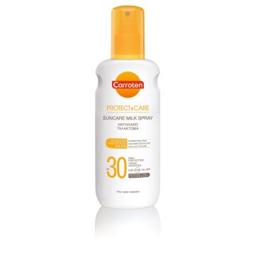 Carroten Protect & Care Слънцезащитно мляко за тяло спрей SPF30 200 мл