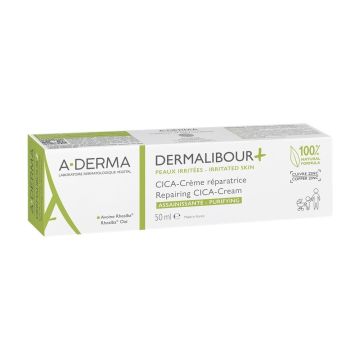A-Derma Dermalibour+ Cica Възстановяващ крем за раздразнена кожа 50 мл