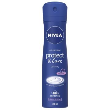Nivea Protect & Care Дезодорант спрей против изпотяване за жени 150 мл