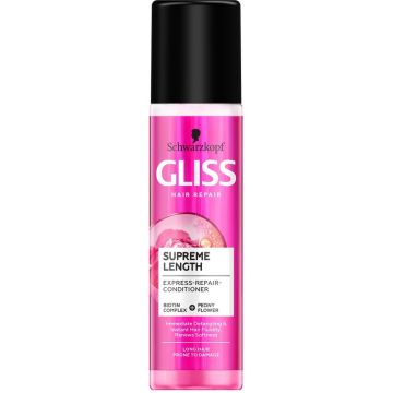 Gliss Supreme Length Express Repair Спрей балсам без отмиване за дълга коса с цъфтящи краища 200 мл