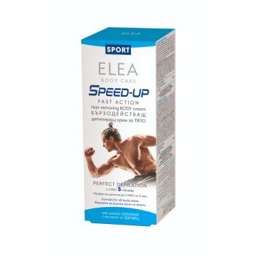 Elea Sport Speed-Up Бързодействащ депилиращ крем за тяло за мъже 120 гр