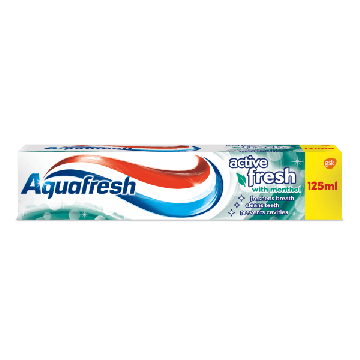 Aquafresh Active Fresh Menthol Паста за зъби 125 мл