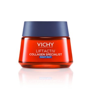Vichy Liftactiv Collagen Specialist Нощен възстановяващ лифтинг крем за лице против бръчки 50 мл