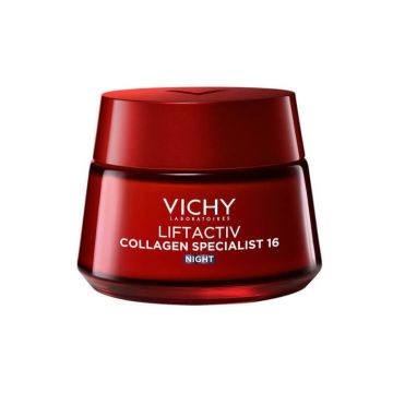 Vichy Liftactiv Collagen Specialist Нощен възстановяващ лифтинг крем за лице против бръчки 50 мл