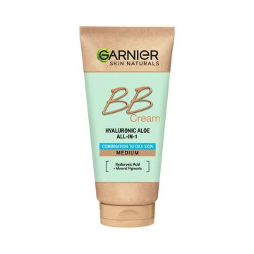 Garnier Skin Naturals Hyaluronic Aloe BB Крем за комбинирана до мазна кожа със среден нюанс SPF25 50 мл