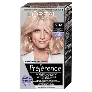 L’Oreal Preference Cool Blondes Трайна боя за коса в студени руси нюанси, 9.12 Siberia