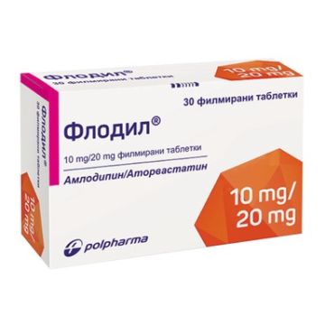Флодил 10 мг/20 мг x 30 таблетки Polpharma