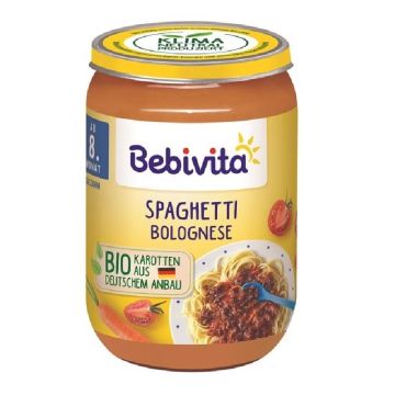 Bebivita Био пюре спагети болонезе 8М+ 220 гр 