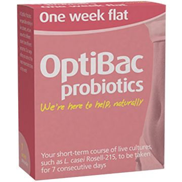 OptiBac Probiotics One Week Flat Пробиотик при подуване 7 сашета