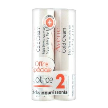 Avene Cold Cream Nutrition Подхранващ стик за чувствителни устни 2 x 4 гр Комплект