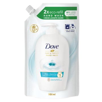 Dove Care & Protect Антибактериален течен сапун за ръце 500 мл Пълнител