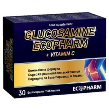 Glucosamine + Витамин С х 30 таблетки Ecopharm