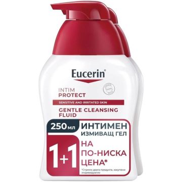Eucerin Intim Protect Нежен интимен измиващ гел 2 х 250 мл Комплект