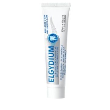 Elgydium Brilliance & Care Полираща и избелваща паста за зъби 30 мл