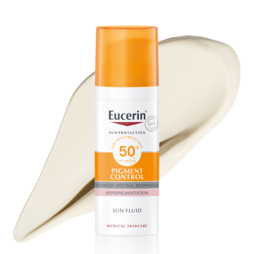 Eucerin Sun Pigment Control Слънцезащитен флуид за лице при хиперпигментации SPF50+ 50 мл