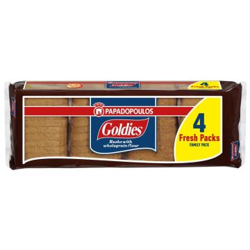 Papadopoulos Пълнозърнести сухари Goldies Family Pack 320 г