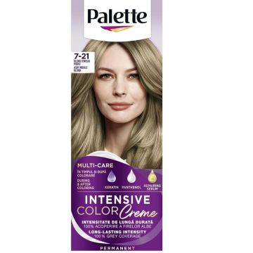 Palette Intensive Color Creme Дълготрайна крем боя за коса 7-21 Ashy Middle Blond