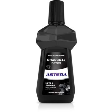 Astera Charcoal Detox Вода за уста с активен въглен 300 мл