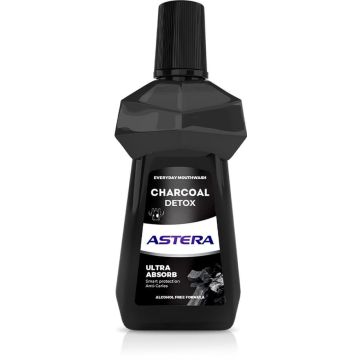 Astera Charcoal Detox Вода за уста с активен въглен 500 мл