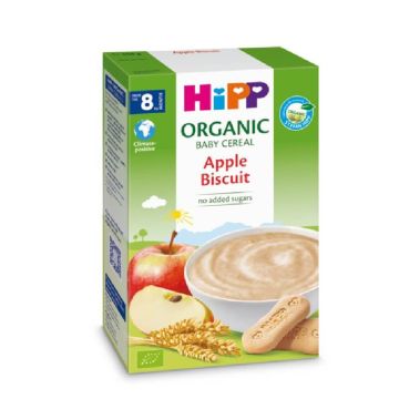 Hipp Био инстантна каша ябълки и бисквити 8М+ 250 г