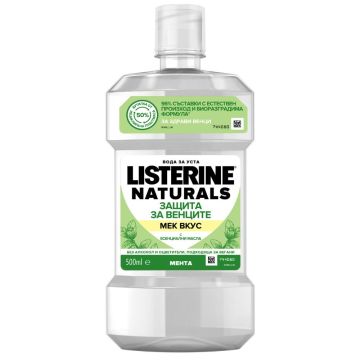 Listerine Naturals Gum Protect Вода за уста за здрави венци 500 мл
