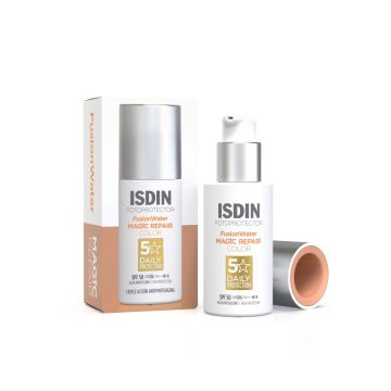 ISDIN Foto Ultra Age Repair Color Слънцезащитен тониран крем за лице против стареене SPF50 50 мл