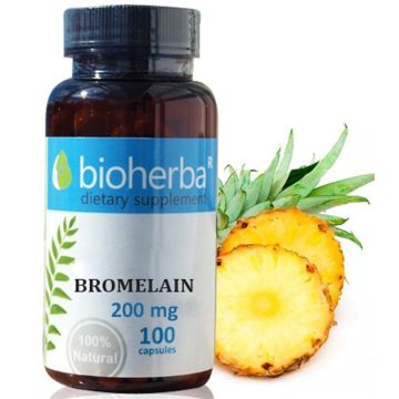 Bioherba Бромелаин 200 мг x 100 капсули 