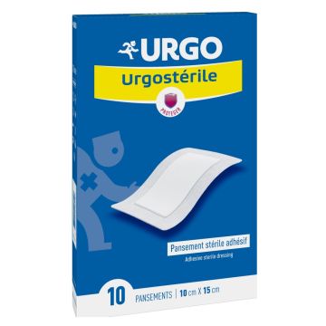 Urgo Urgosterile Стерилен пластир 10 см х 15 см x10 бр