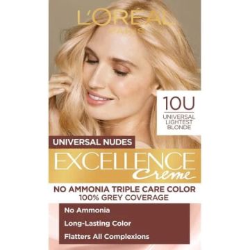 L’Oreal Excellence Universal Nudes Безамонячна боя за коса цвят 10U Lightest Blonde
