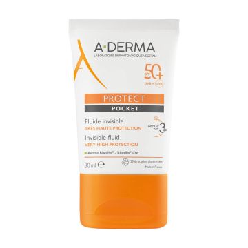 A-Derma Protect Слънцезащитен невидим флуид SPF50+ 30 мл
