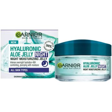 Garnier Skin Naturals Hyaluronic Aloe Нощна хидратираща гел-маска 50 мл
