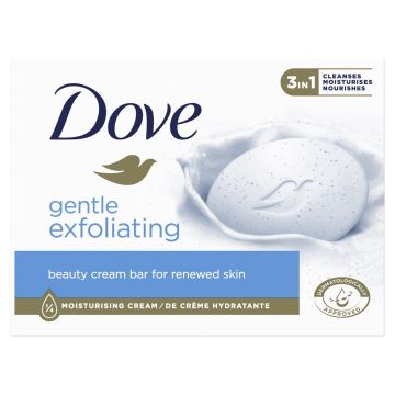 Dove Gentle Exfoliating Ексфолиращ крем-сапун за ръце, лице и тяло 90 гр