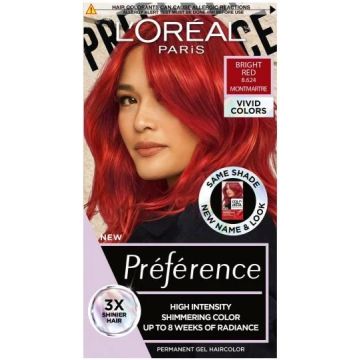 L'Oreal Preference Vivid Colors Боя за коса 8.624 Bright Red