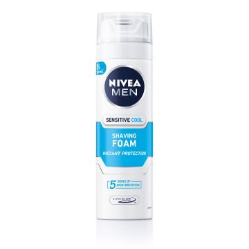 Nivea Men Sensitive Cool Успокояваща пяна за бръснене за чувствителна кожа 200 мл