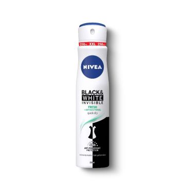 Nivea Black & White Invisible Fresh Дезодорант спрей против изпотяване за жени 250 мл