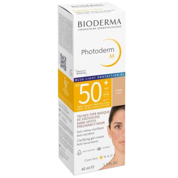 Bioderma Photoderm M Слънцезащитен оцветен крем при пигментации SPF50+ Светъл нюанс 40 мл