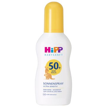 Hipp Baby Слънцезащитен спрей за бебета за чувствителна кожа SPF50+ 150 мл