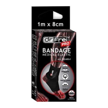 Dr. Frei Pro Медицински еластичен бинт със средна разтегливост 8 см х 1 м