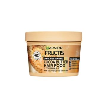 Garnier Fructis Cocoa Butter Hair Food Изглаждаща маска с какаово масло за непокорна коса 390 мл