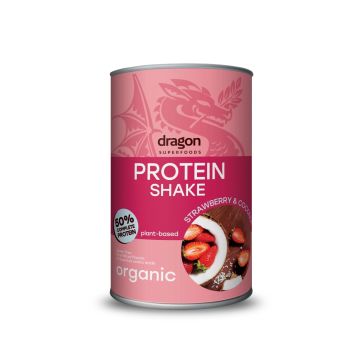 Био Протеинов шейк ягода и кокос с еритритол 450 гр Dragon Superfoods